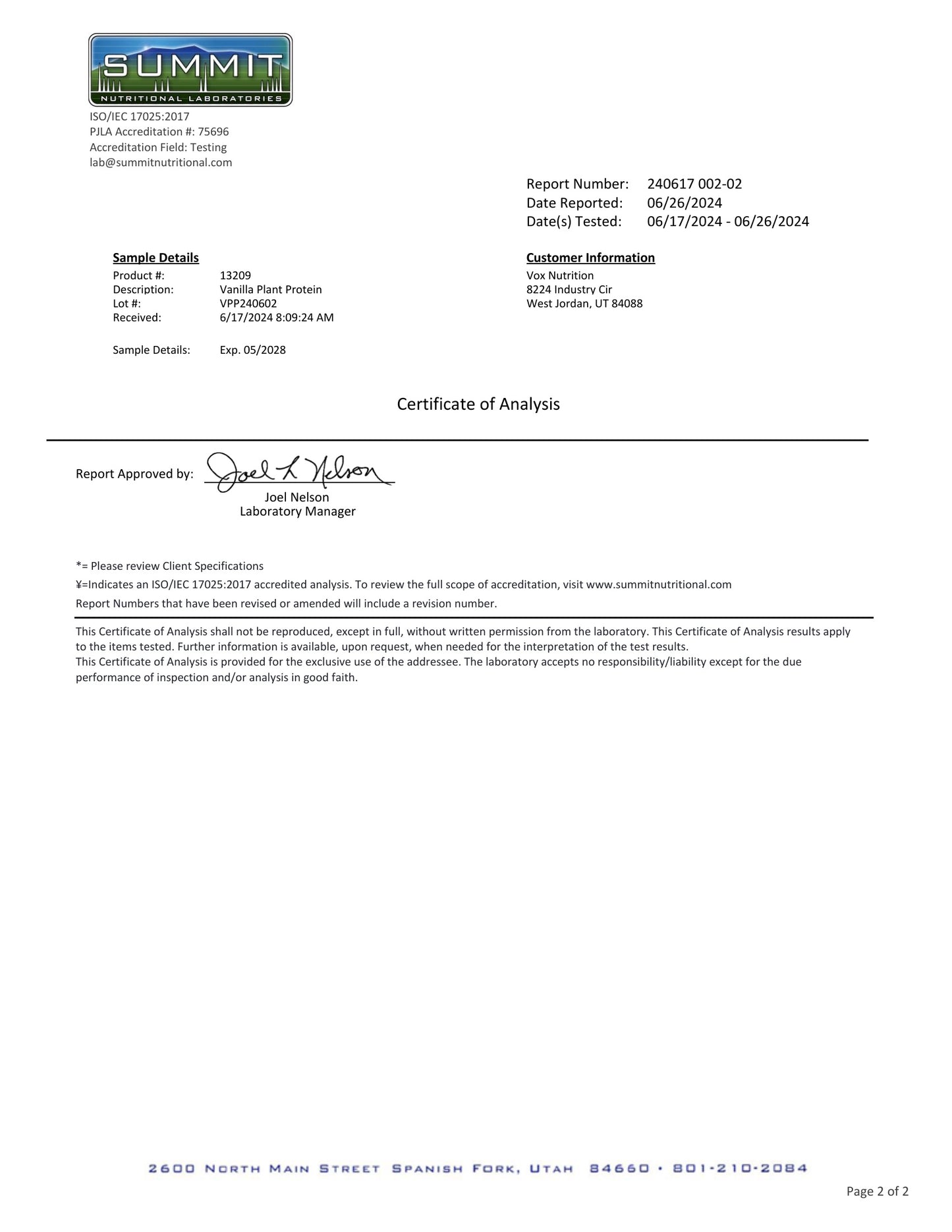 Plantnova™ Vegan Protein - Smooth Vanilla