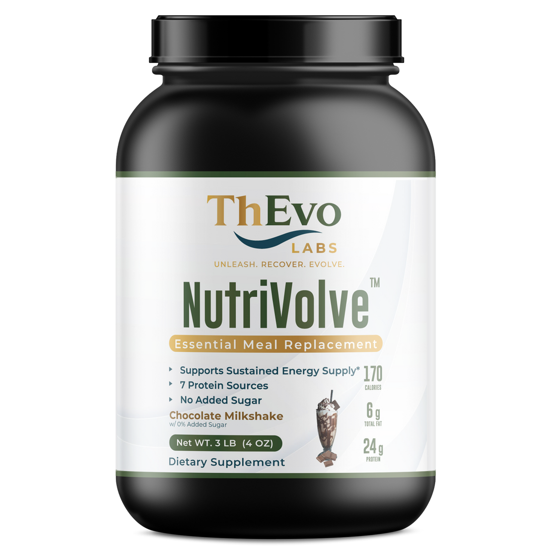 Nutrivolve Essential Meal Replacement by ThEvo LABS, protein and nutrition support for a healthy metabolism