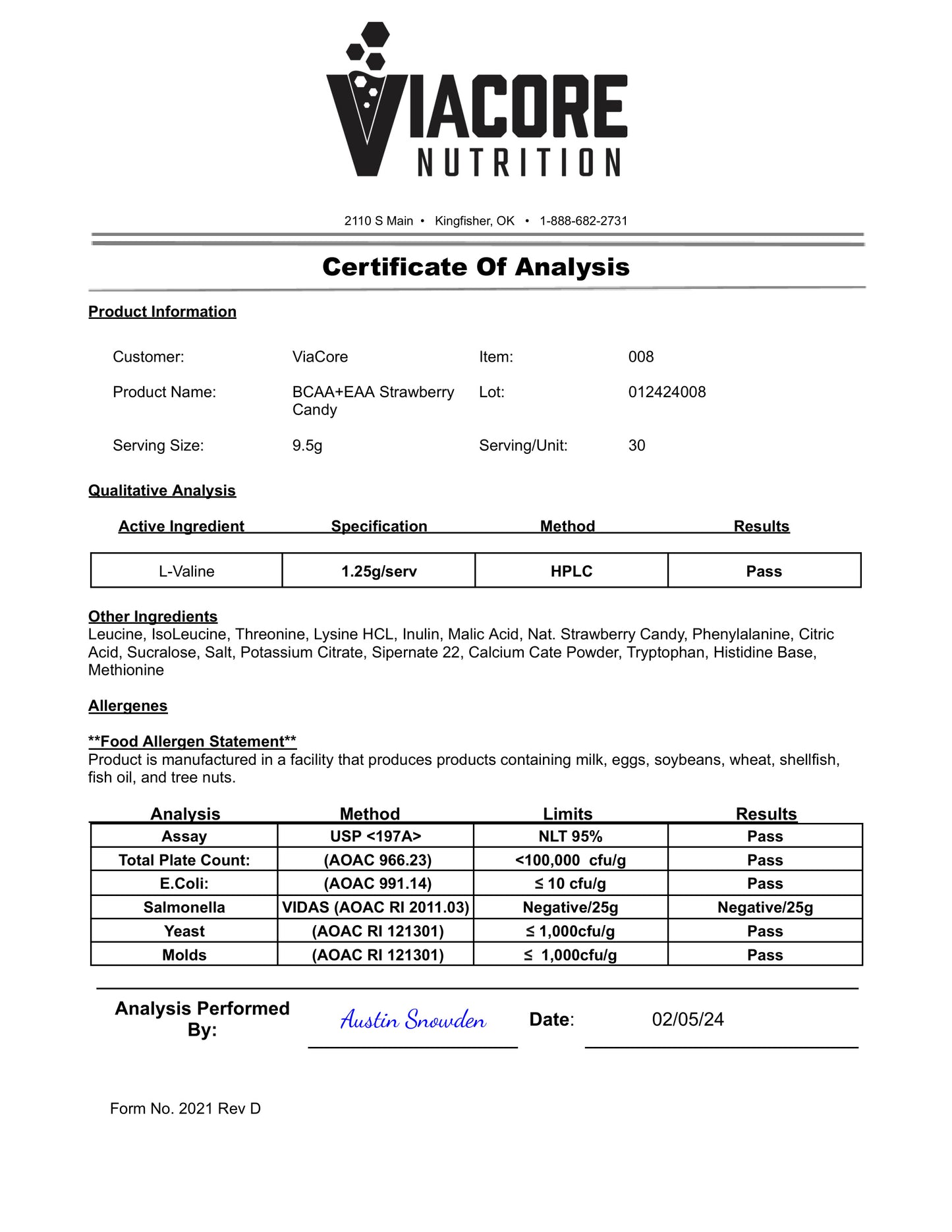 Amino Thrust™  Strawberry Candy BCAA + EAA