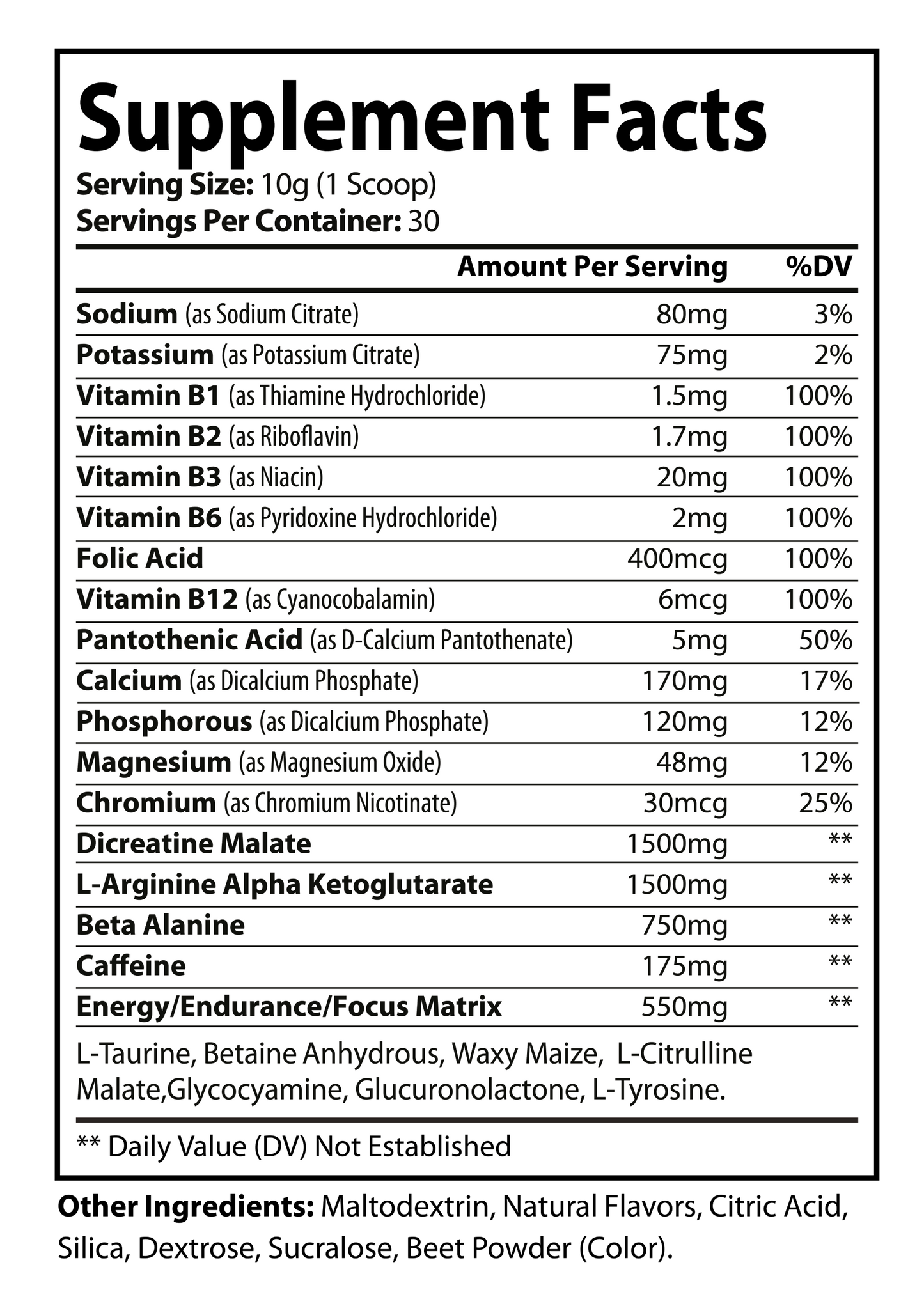 Blastsync™ Fruit Punch Pre-Workout Powder