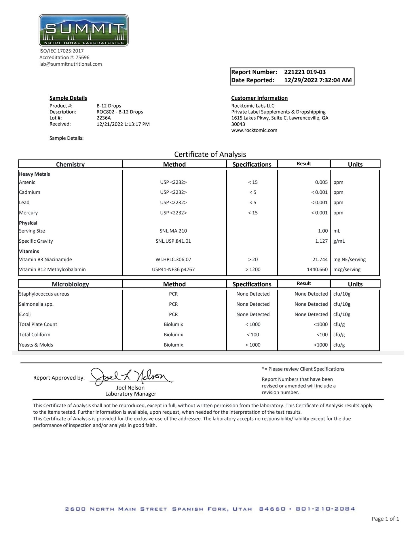 Evospark Energy™ B12 Drops