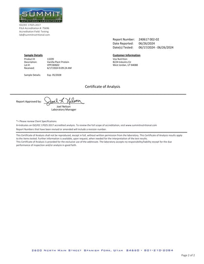 Plantnova™ Vegan Protein - Smooth Vanilla