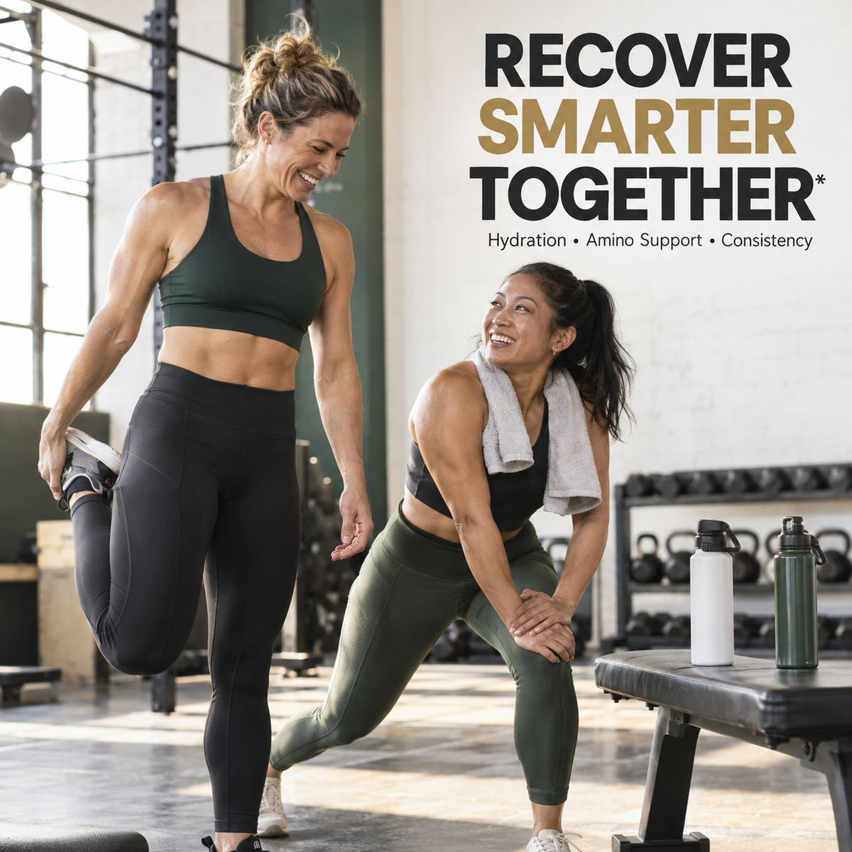 Two women after a functional fitness class