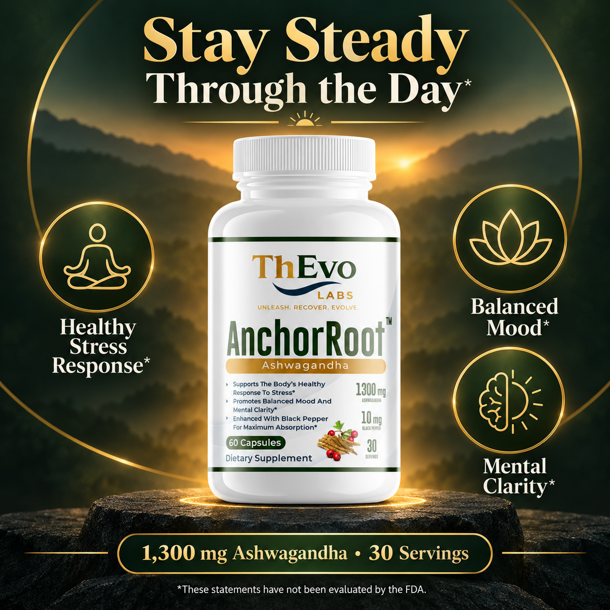 AnchorRoot ashwagandha supplement graphic
