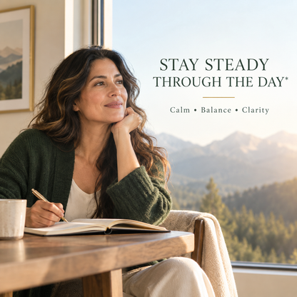 Woman during a morning routine