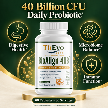 BioAlign 40B probiotic formula, 40 billion CFU per serving and 60 capsules
