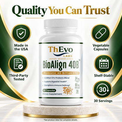 BioAlign 40B quality standards and shelf-stable vegetable capsules