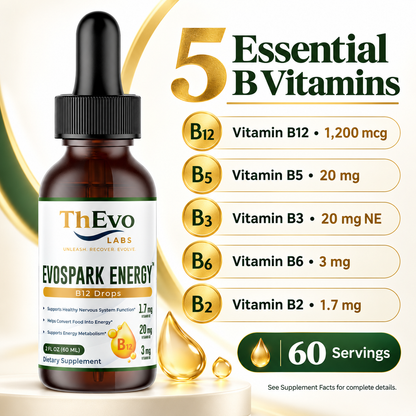 EvoSpark Energy liquid B-complex formula with B vitamins