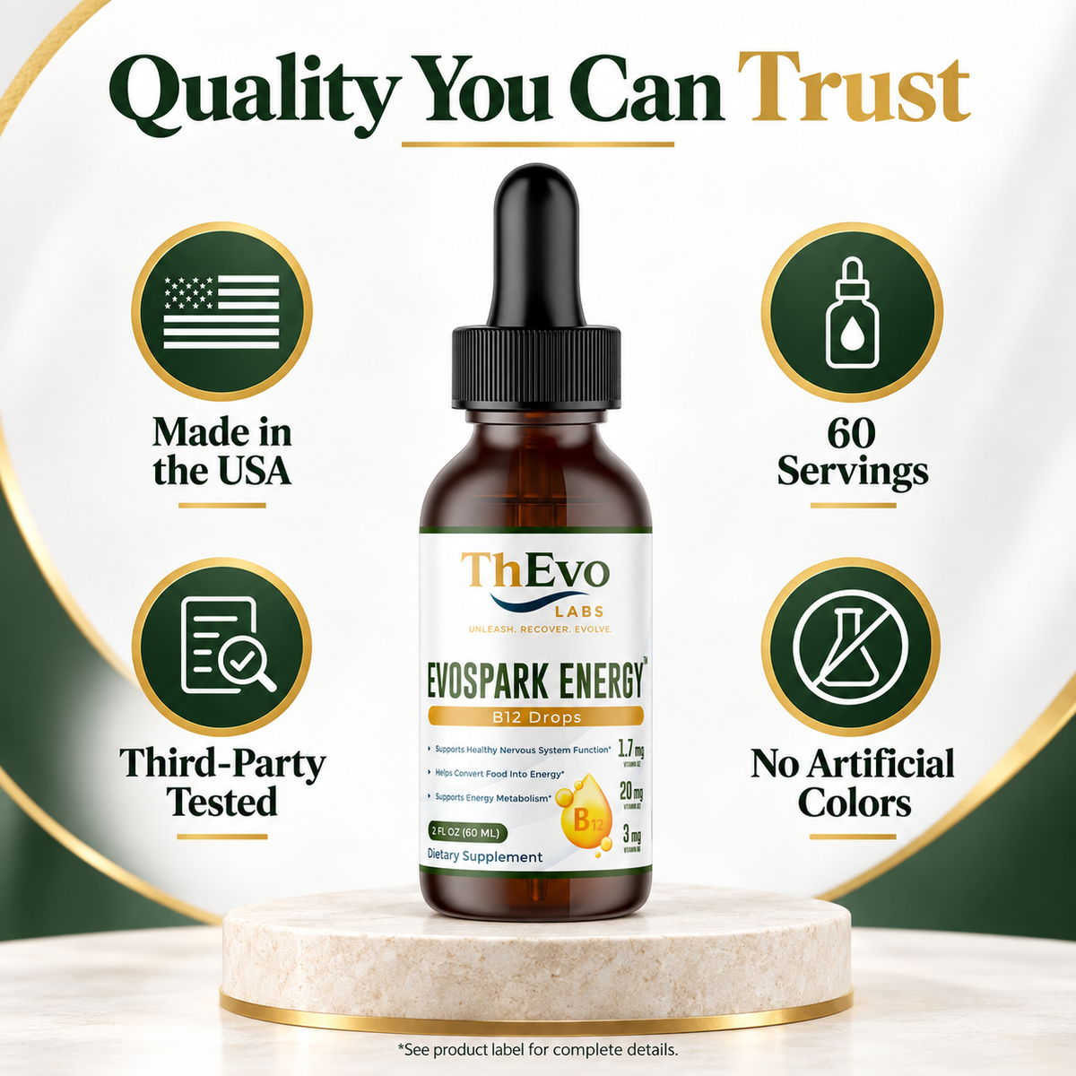 EvoSpark Energy product quality and testing information