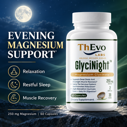 GlyciNight magnesium support for relaxation sleep and muscle recovery