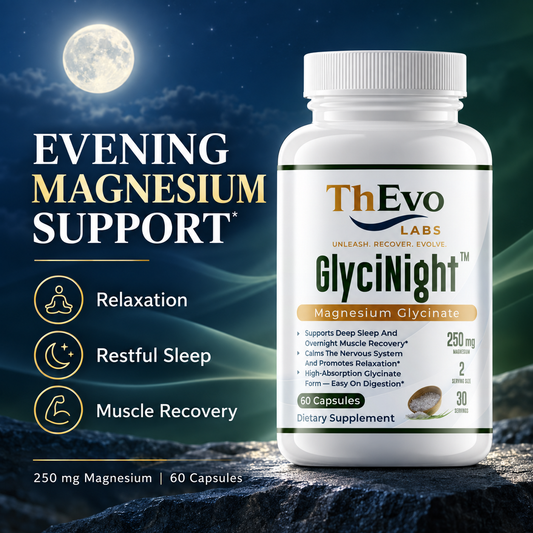 GlyciNight magnesium support for relaxation sleep and muscle recovery
