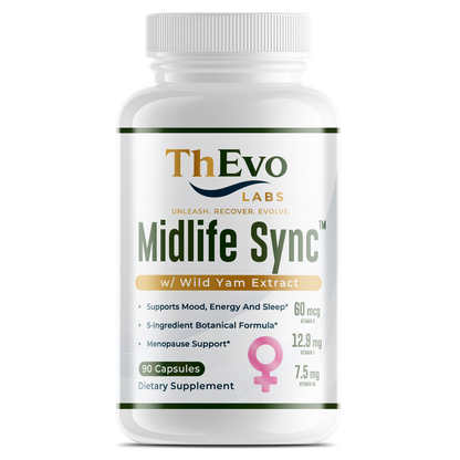 Midlife Sync women’s daily wellness formula, 90 capsules, by ThEvo Labs