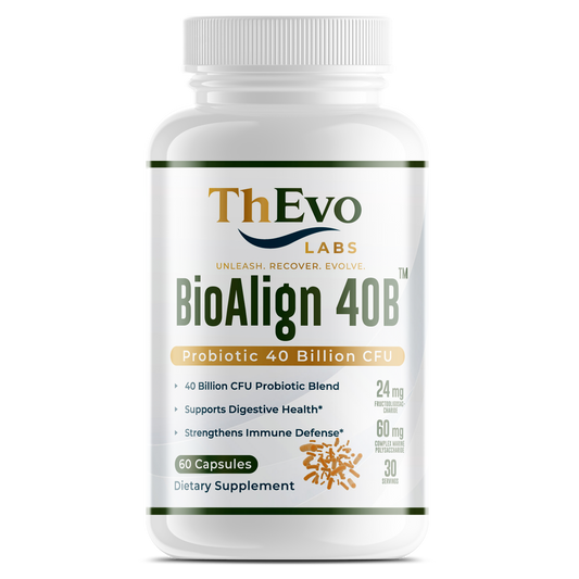 BioAlign 40B Probiotic 40 Billion CFU capsules bottle, 30 servings, by ThEvo LABS