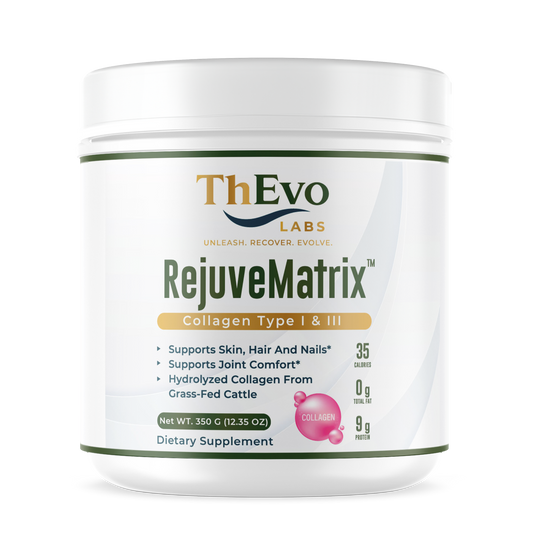 RejuveMatrix Collagen Type I and III Grass-Fed tub, 35 servings, by ThEvo LABS