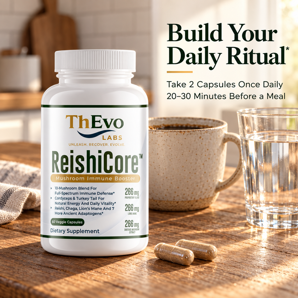ReishiCore daily two-capsule routine