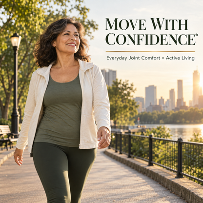 Woman taking a morning walk outdoors